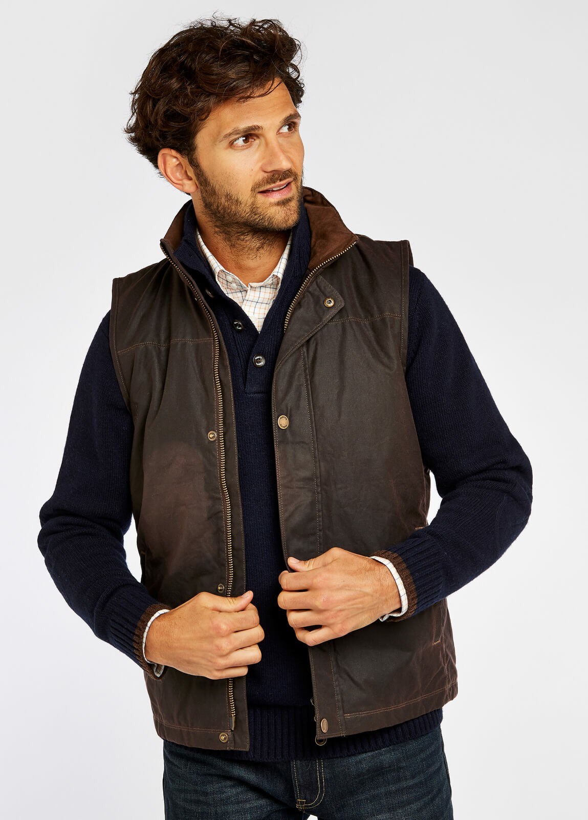 Dubarry Mayfly Wax Men's Vest Brown