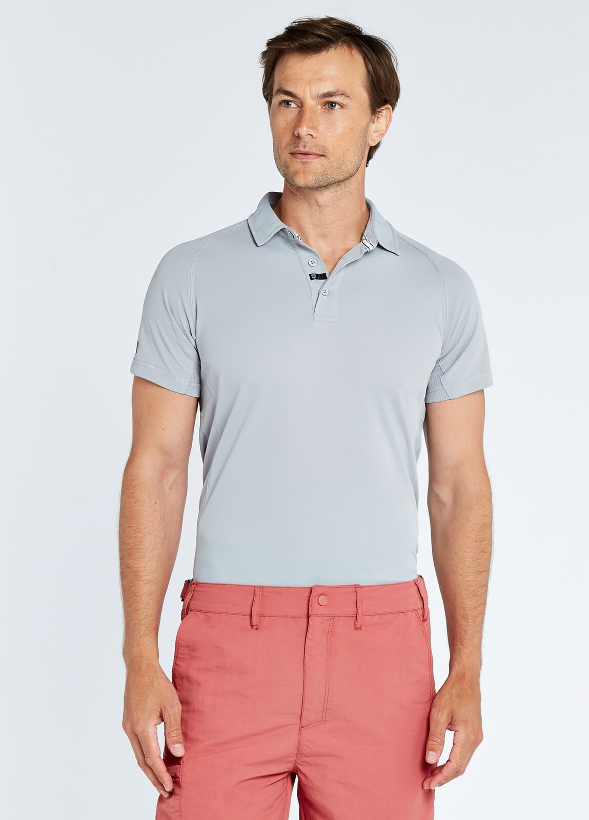 Dubarry Menton Technical Men's Polo Shirts Platinum