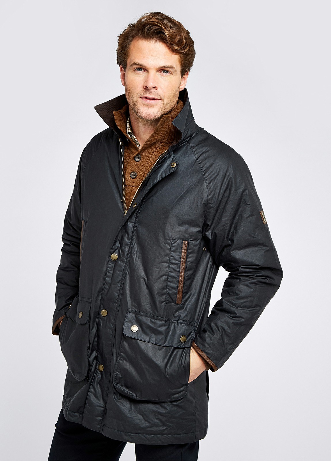 Dubarry Brunswick Wax Men's Jackets Blue