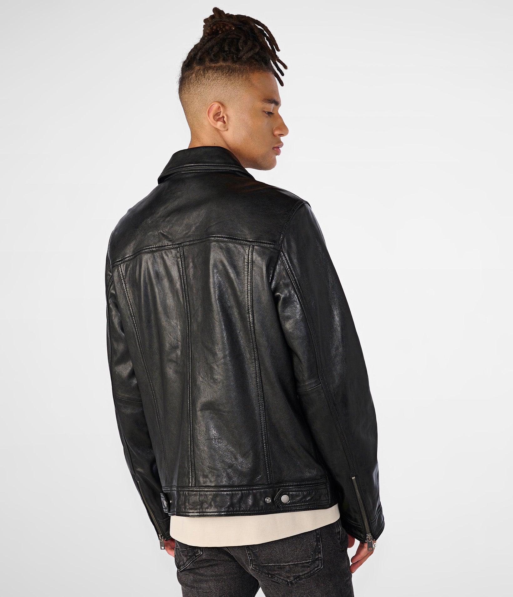 Greg Front Zip Trucker Jacket