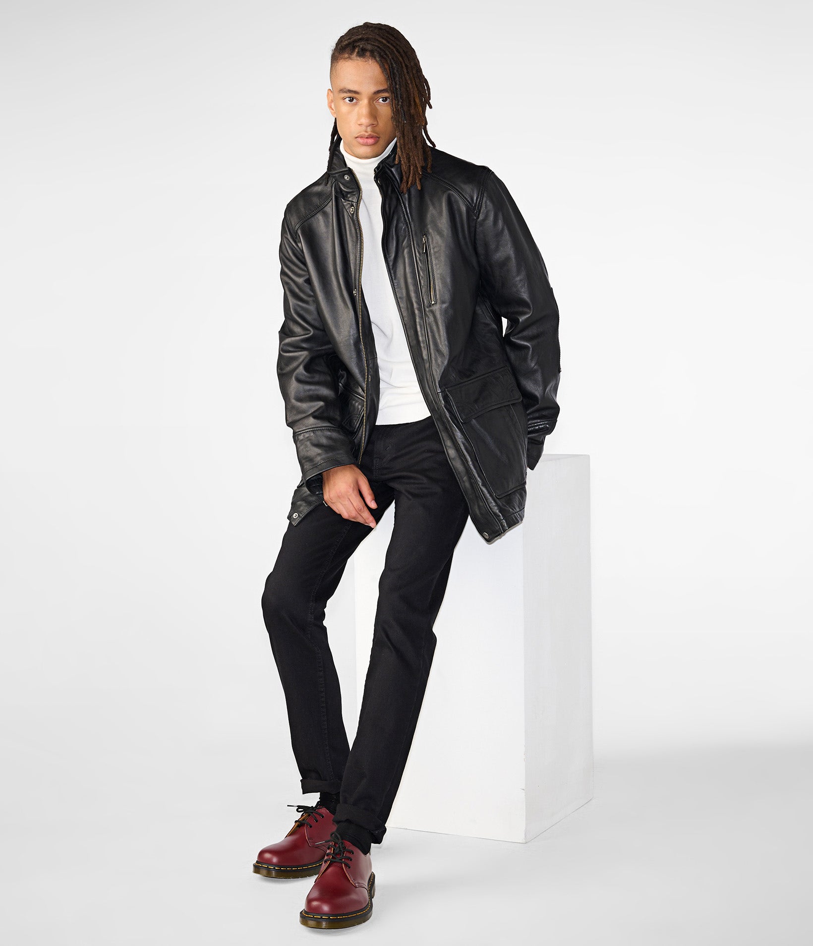 Jasper Leather Parka