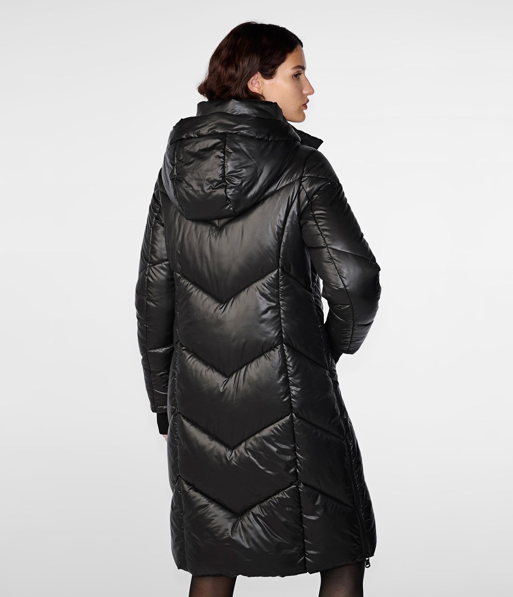 Chevron Quilted Puffer