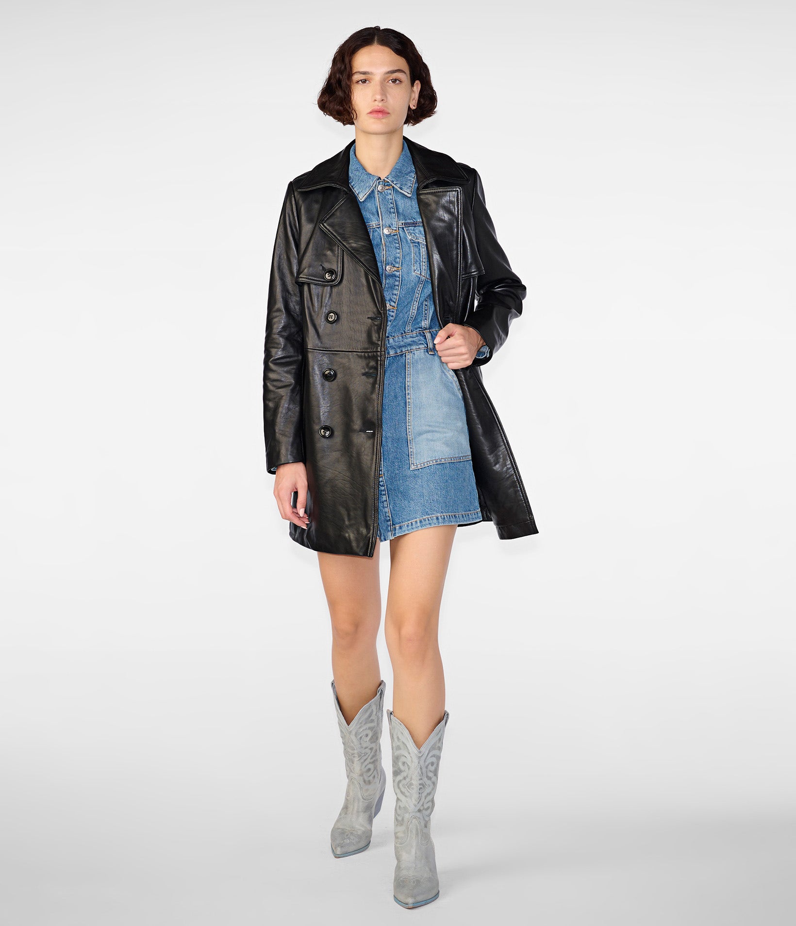 Luna Double Breasted Belted Trench