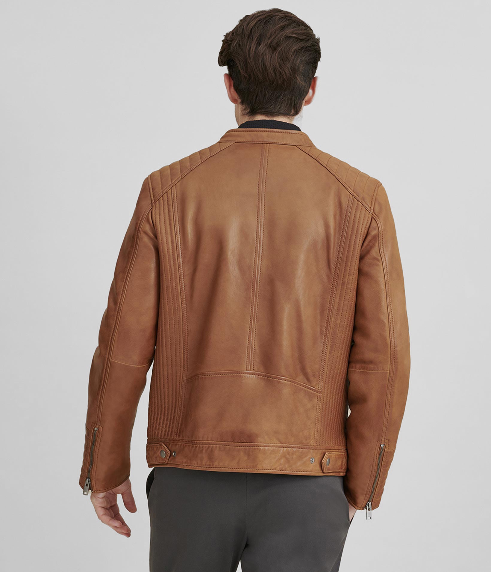 Caleb Quilted Leather Jacket