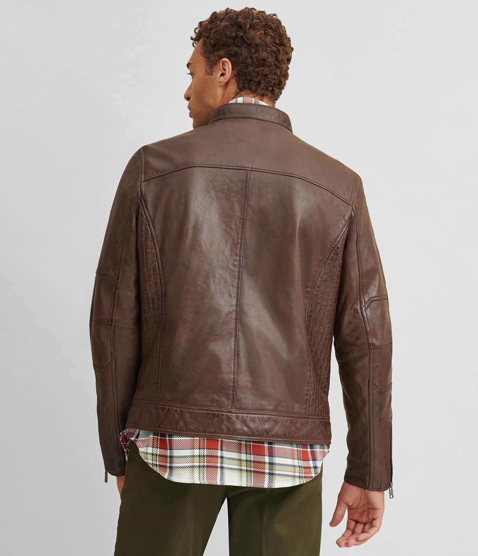 Brent Leather Moto Jacket