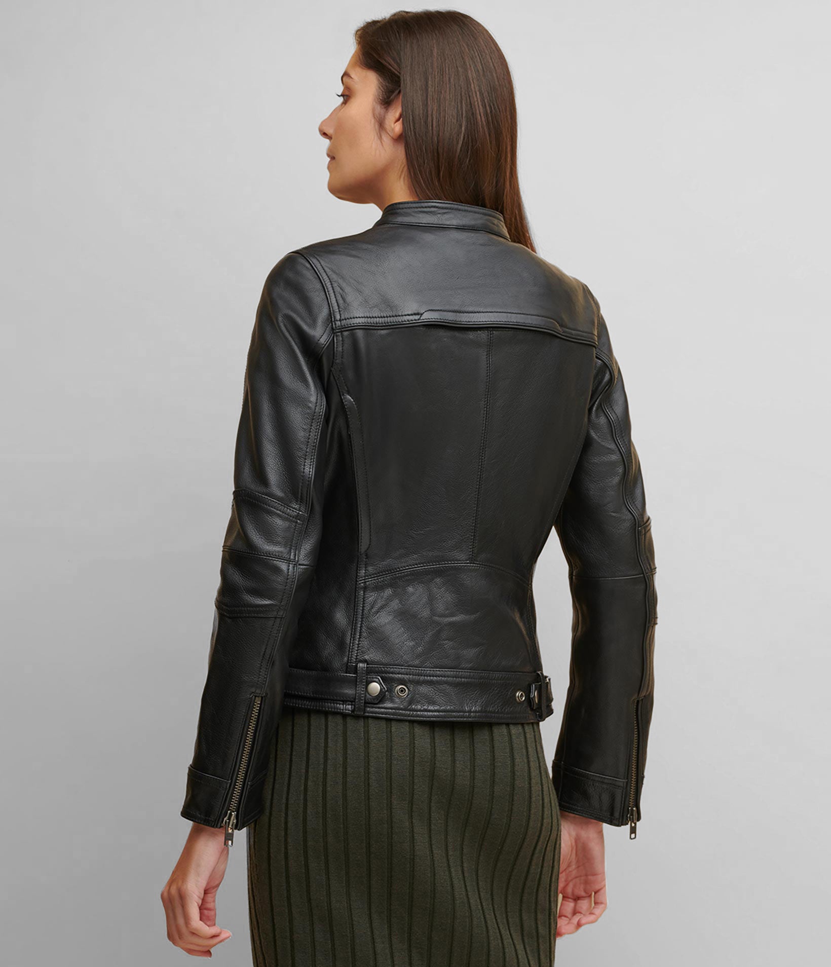 Morgan Biker Leather Jacket