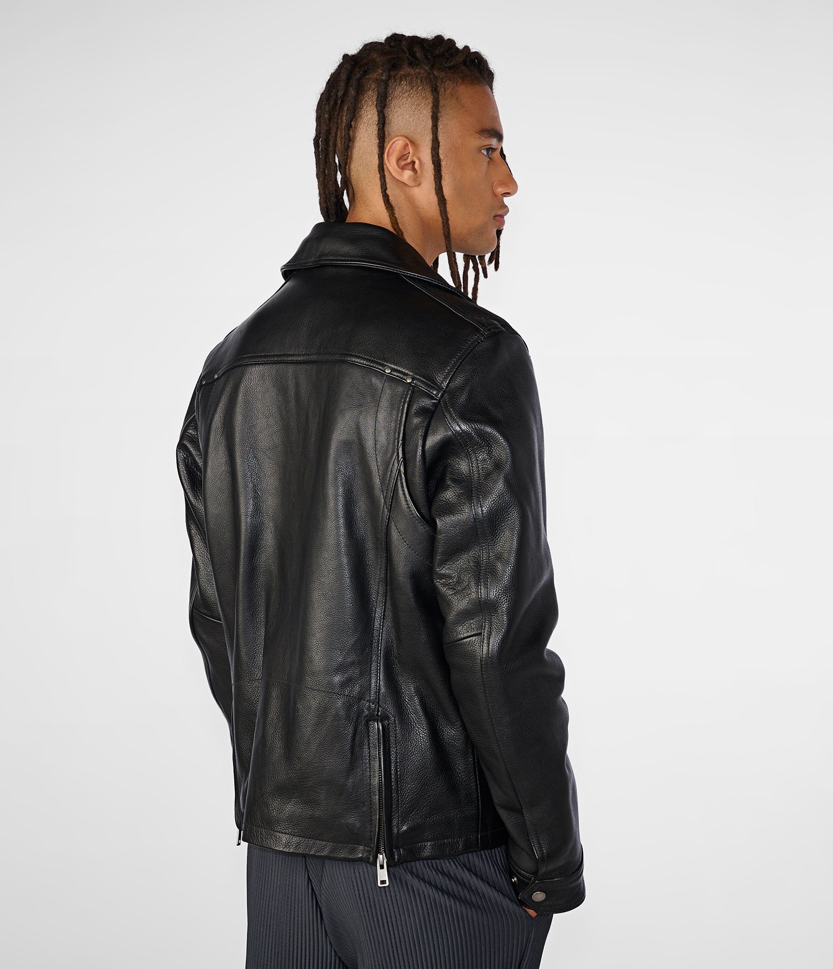 Charlie Leather Moto Jacket