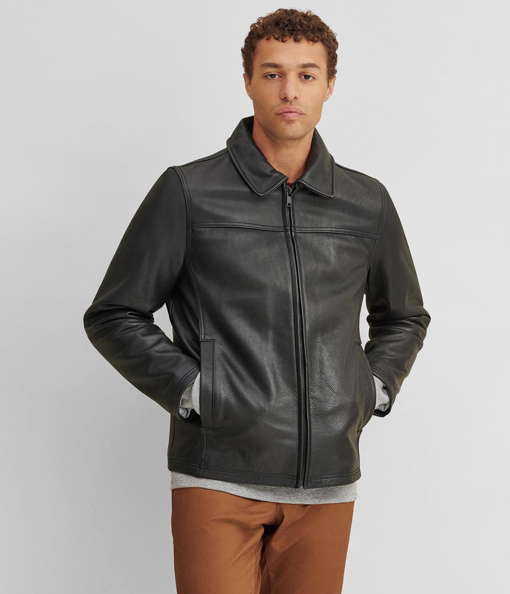 Thinsulate Lined Leather Jacket