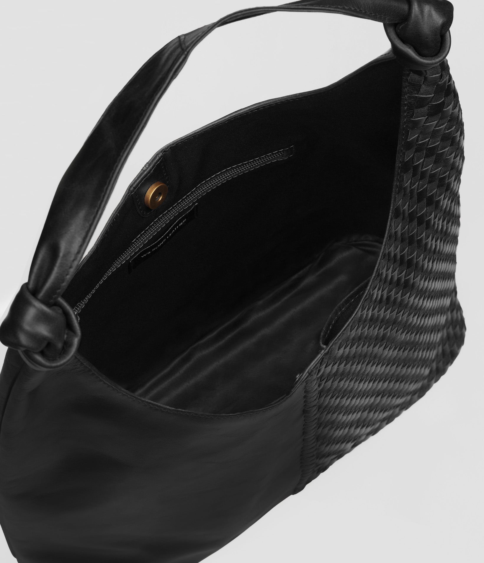 Gemma Leather Tote with Knotted Strap