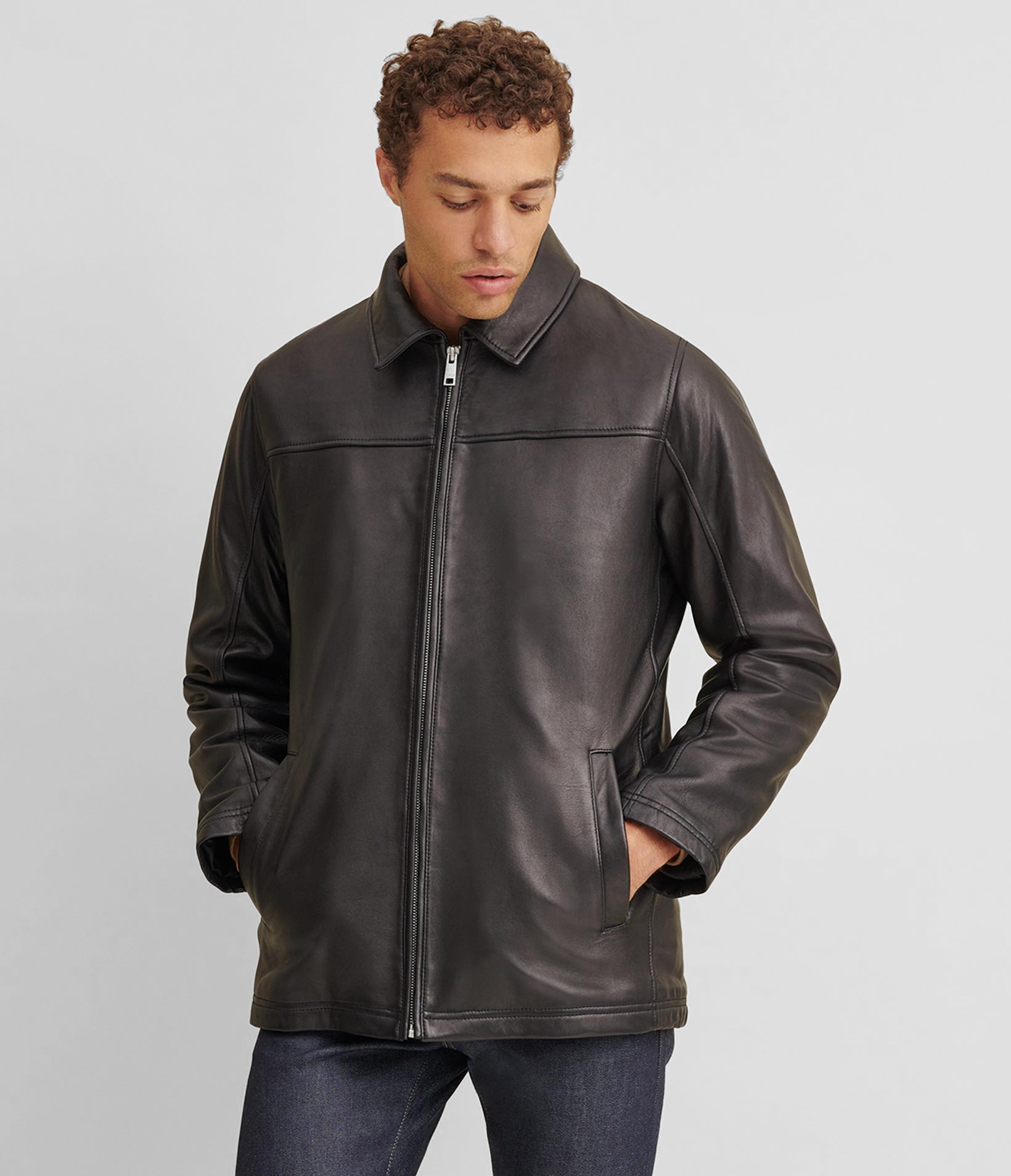 Bruce Leather Jacket With Thinsulate Lining