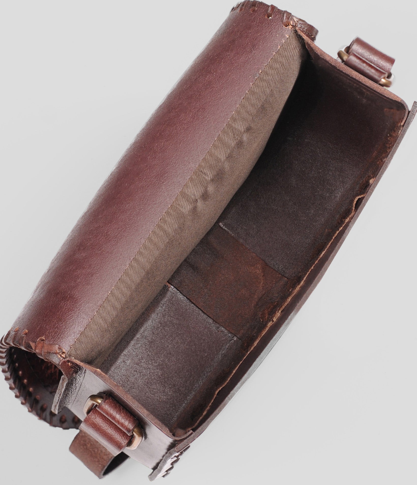 Demi Saddle Hand Tooling Baseball Design Bag