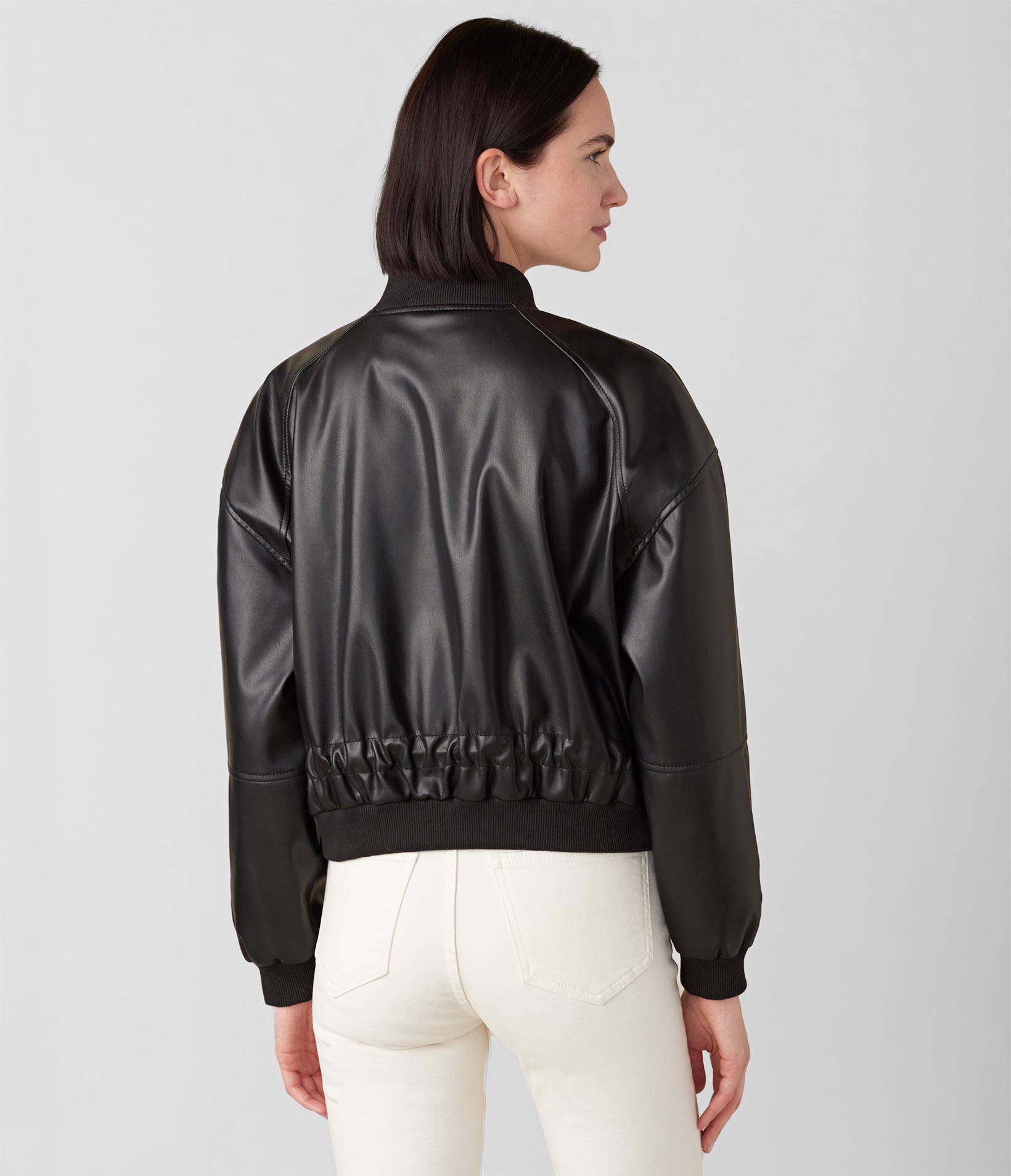 Jules Faux Leather Bomber