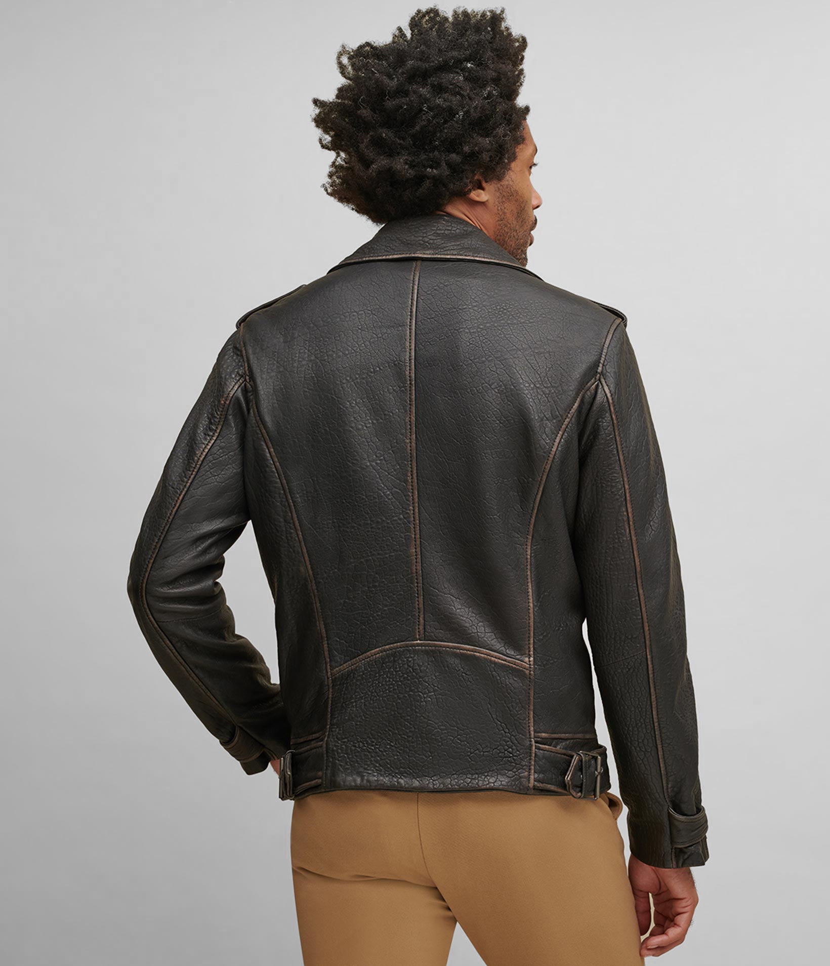 Mike Asymmetrical Leather Jacket