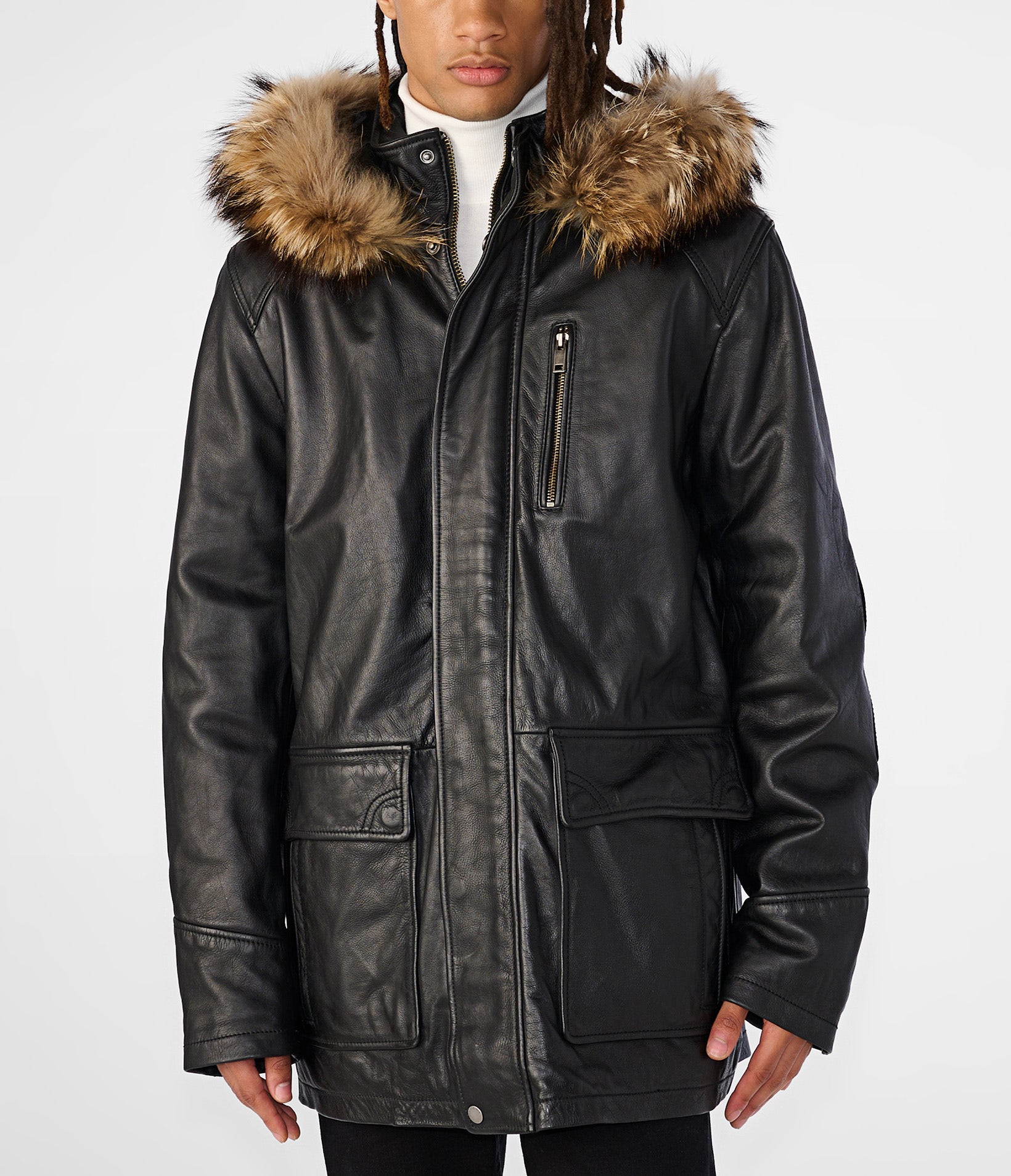 Jasper Leather Parka