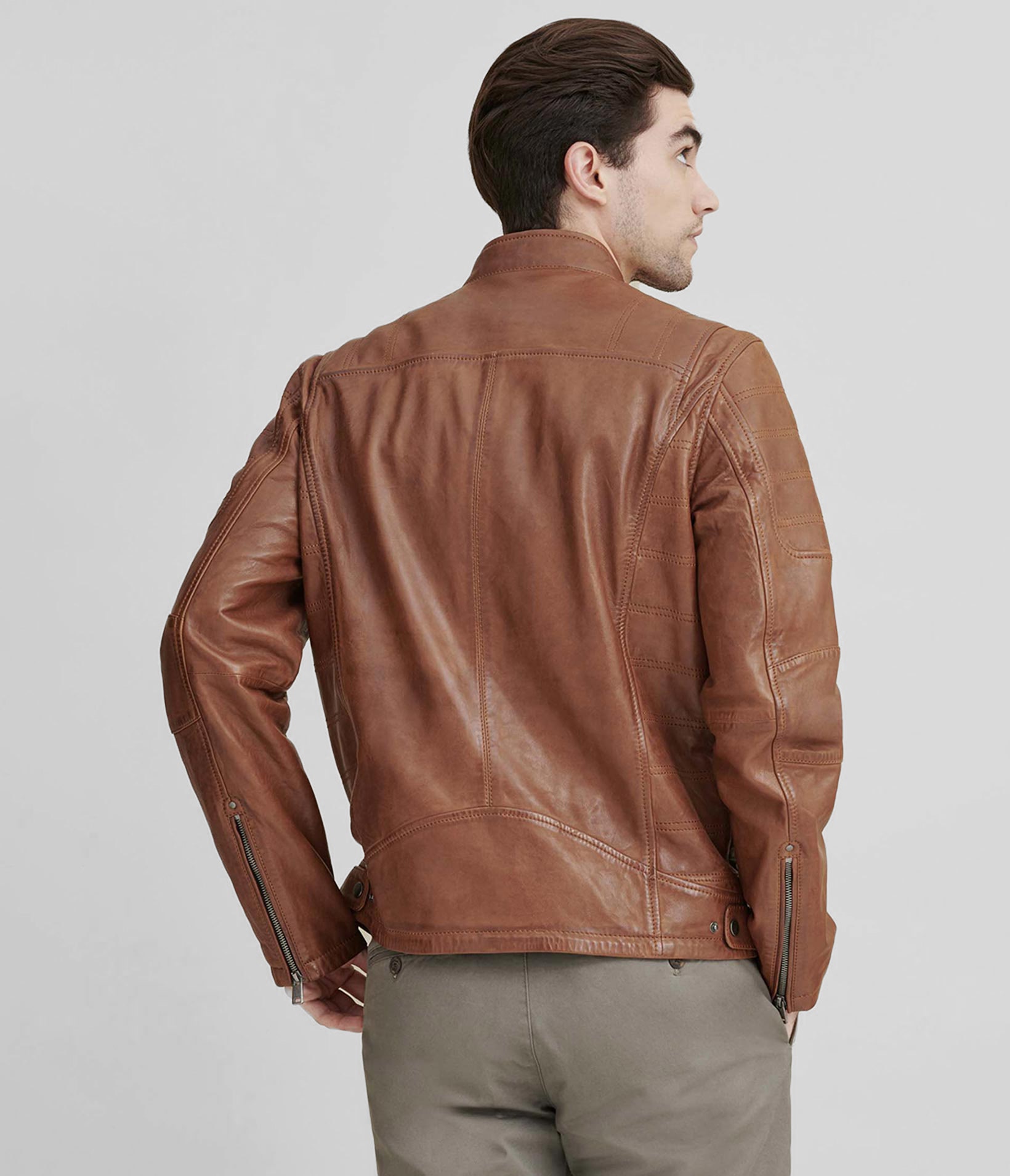 Josh Leather Moto Jacket