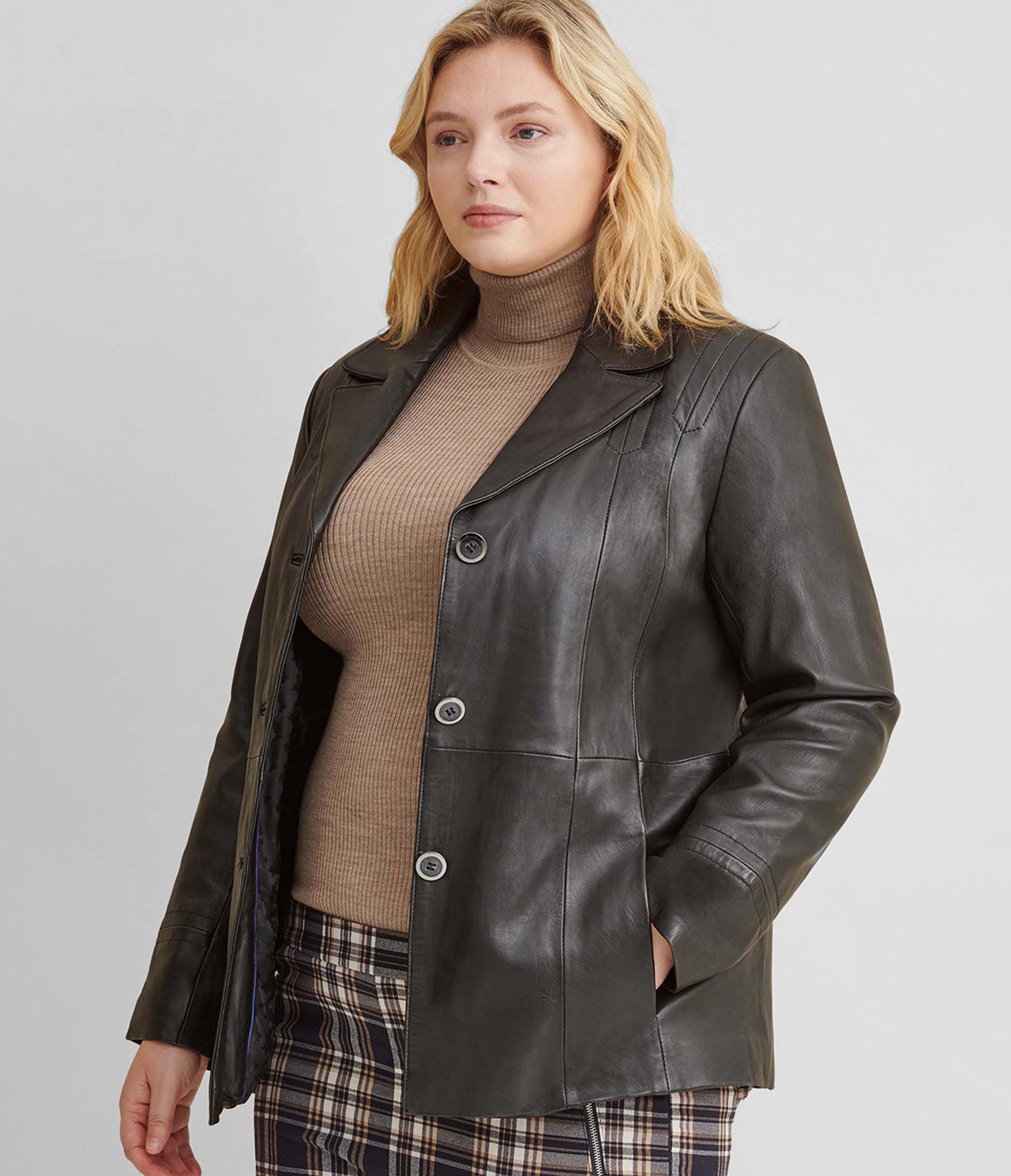Jill Thinsulate Leather Blazer
