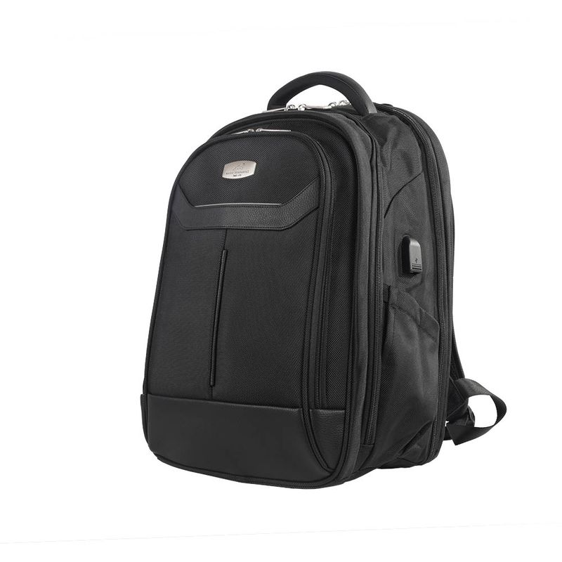 Morral tres cremalleras negro urban