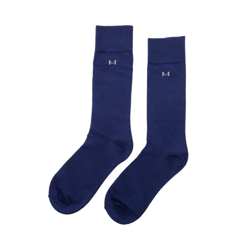 Medias basicas azul largas mh socks