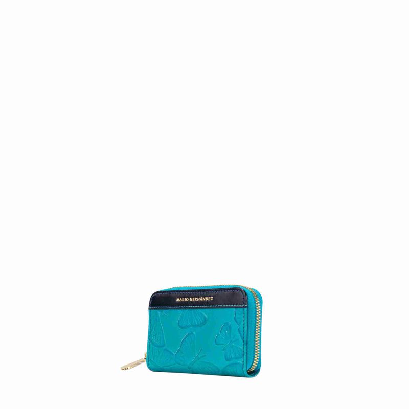 Monedero llavero zip mps aqua Mariposas
