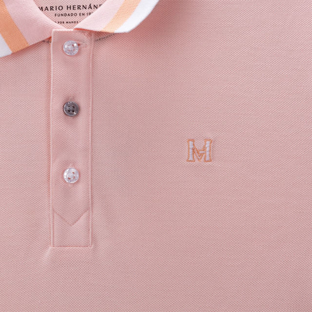 Camiseta polo capitanejo coral Tierra Arriba