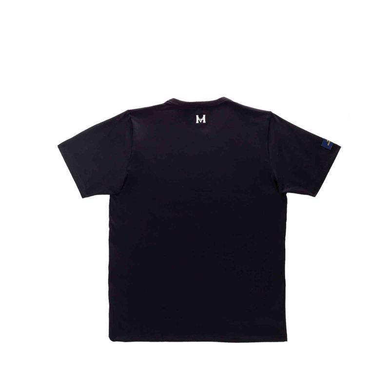 Camiseta logotipo negro tierra arriba