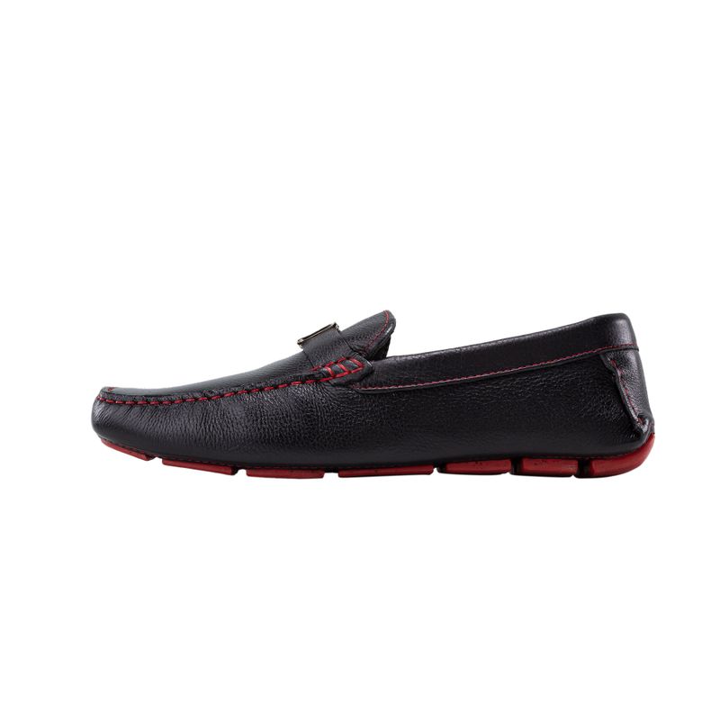 Mocasin driver monograma negro toro mh mocs