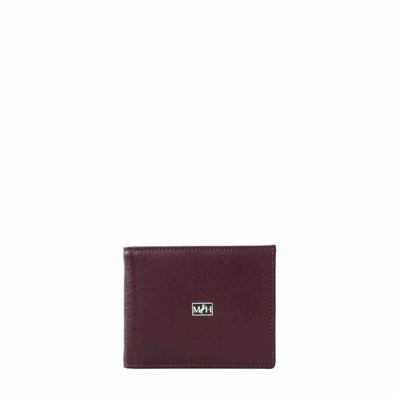 Billetera extraplana con inserto borgoña Millenium