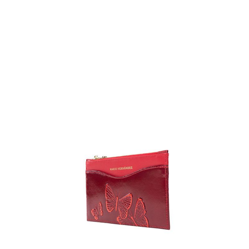 Billetera pouch bruna cayena Mariposas