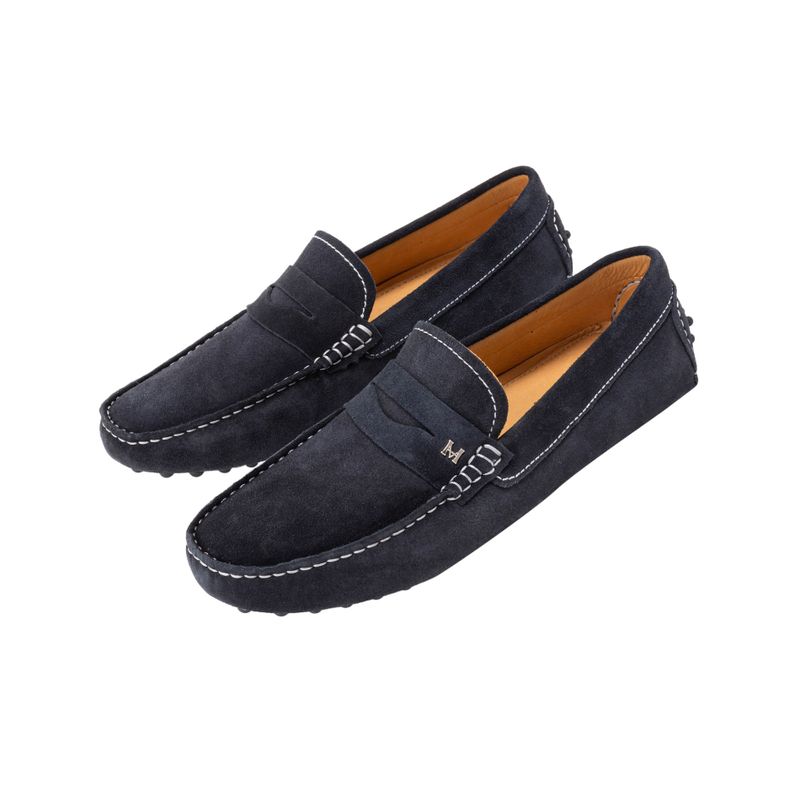 Mocasin miraflores azul gamuza mh mocs