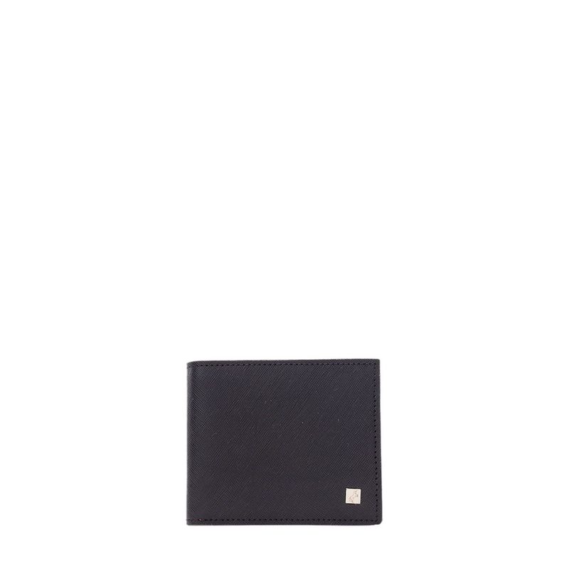 Billetera con inserto lateral nero rosso Roble