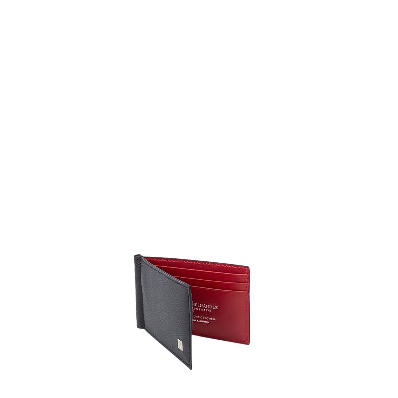 Billetera portabilletes slim nero rosso Roble