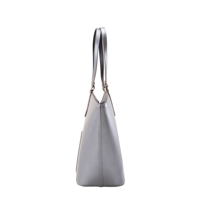 Tote alicia grande plateado negro Mambo