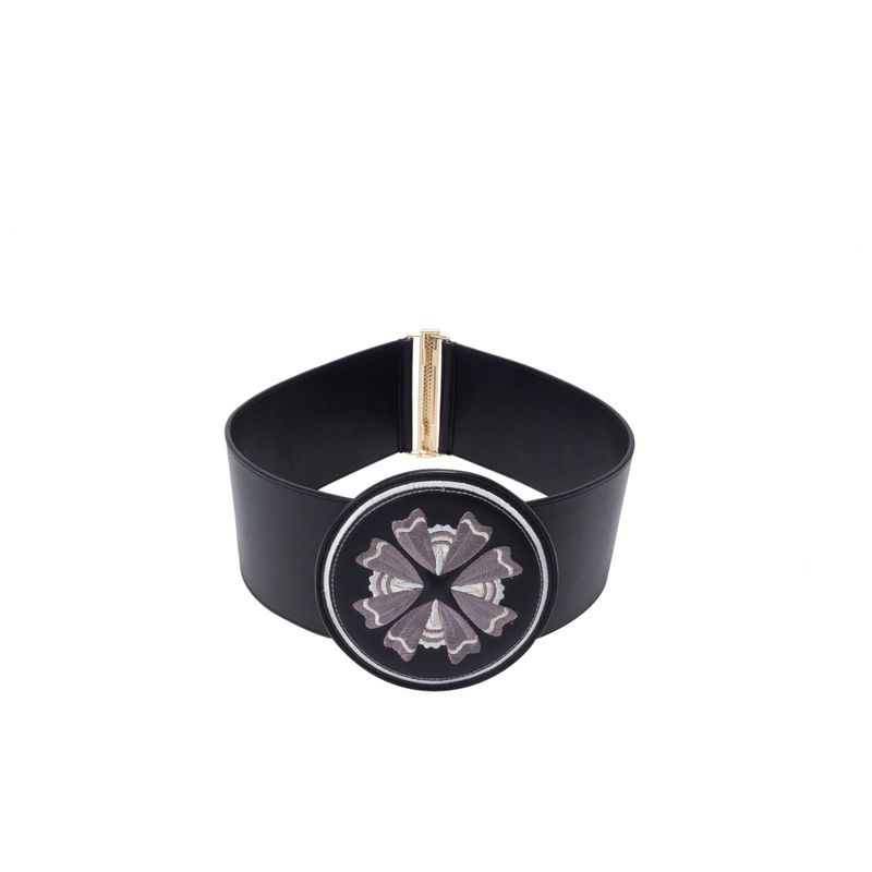 Cinturon casual azulejo negro Cinturon mujer