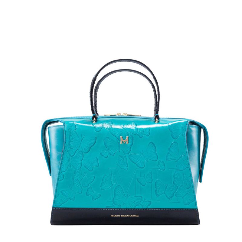 Bolso de mano antonia aqua Mariposas