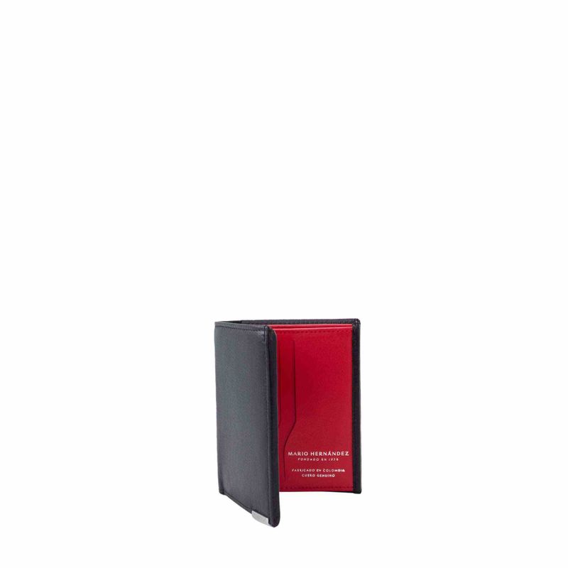 Billetera 4 cuerpos nero rosso Montebello