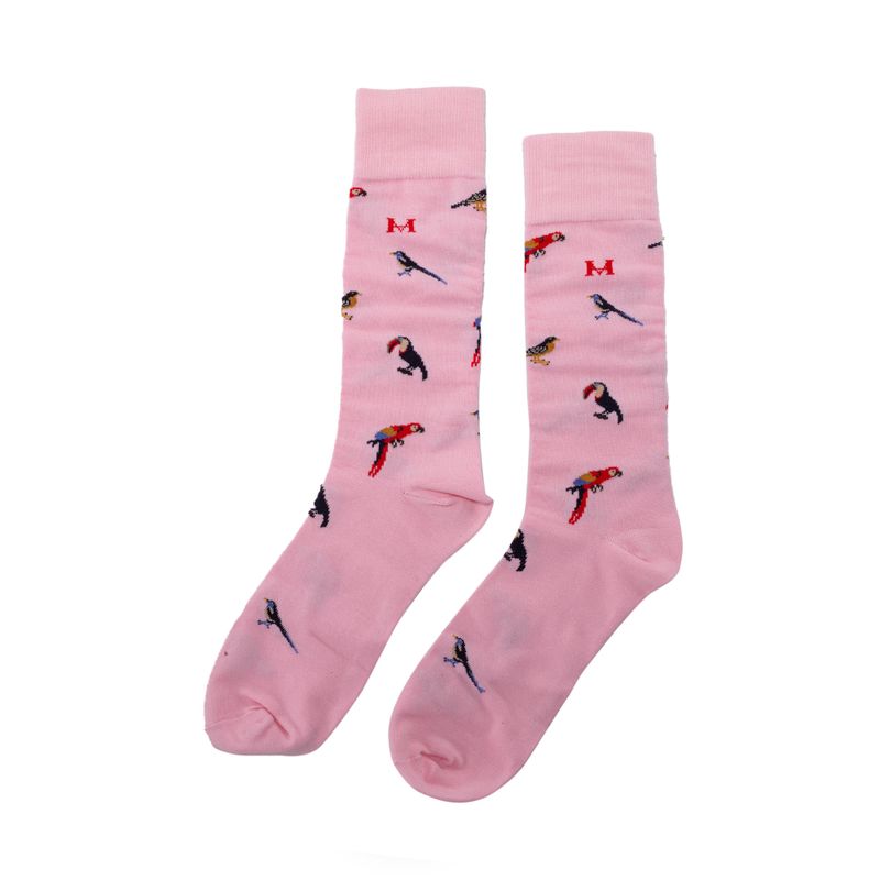 Medias aves rosado largas mh socks