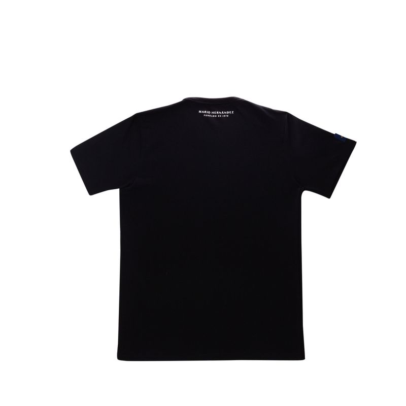 Camiseta mh monograma negro tierra arriba
