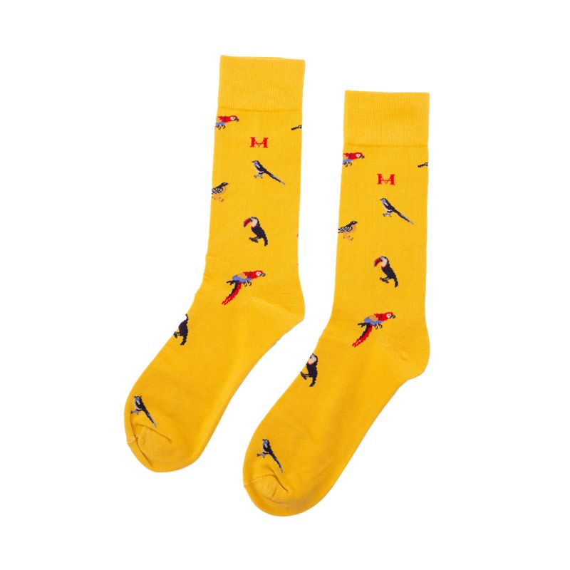 Medias aves mostaza largas mh socks