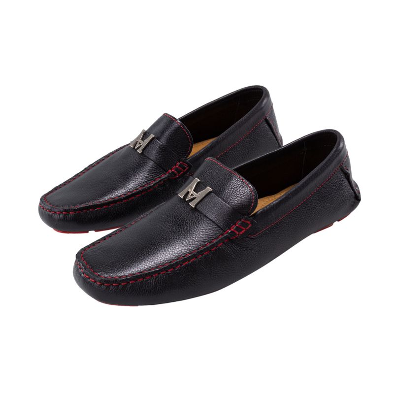 Mocasin driver monograma negro toro mh mocs