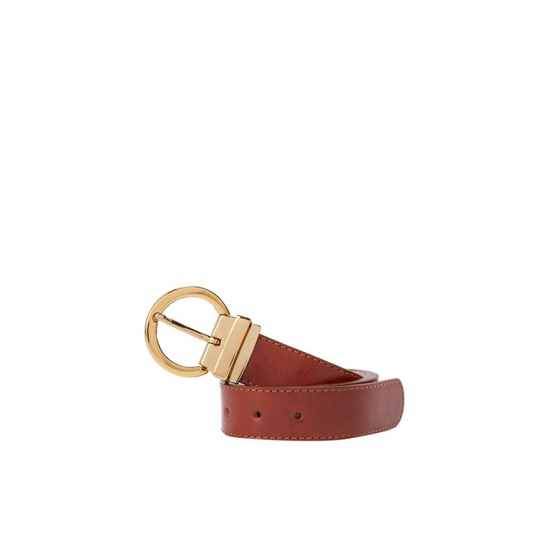 Cinturon mujer formal nemocon 3.5 cm caoba