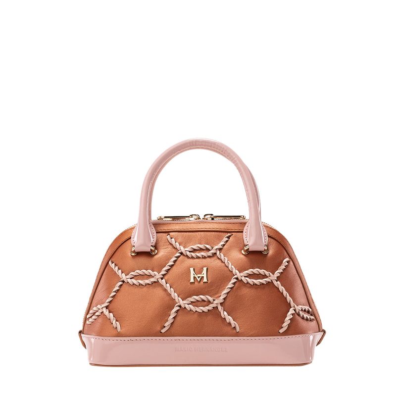 Bolso de mano olivia mini oro rosado Hera