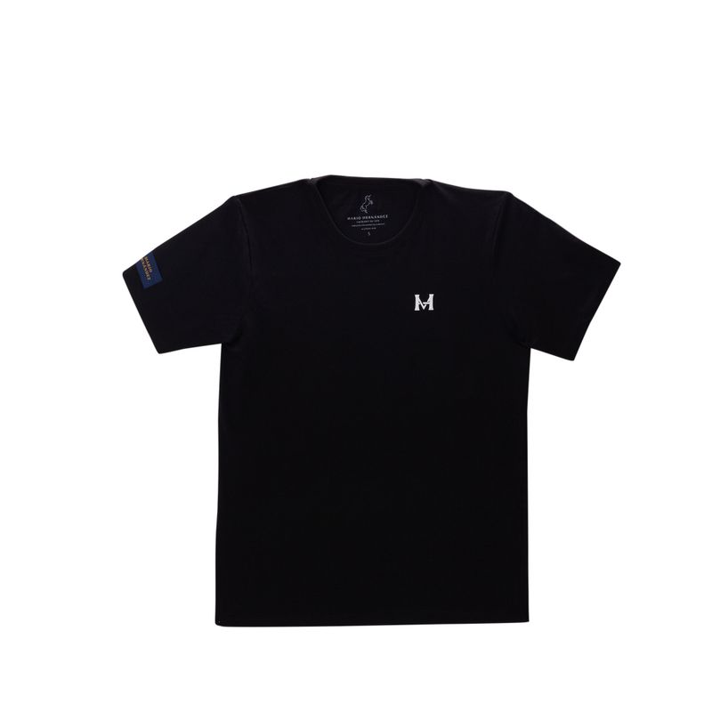 Camiseta mh monograma negro tierra arriba