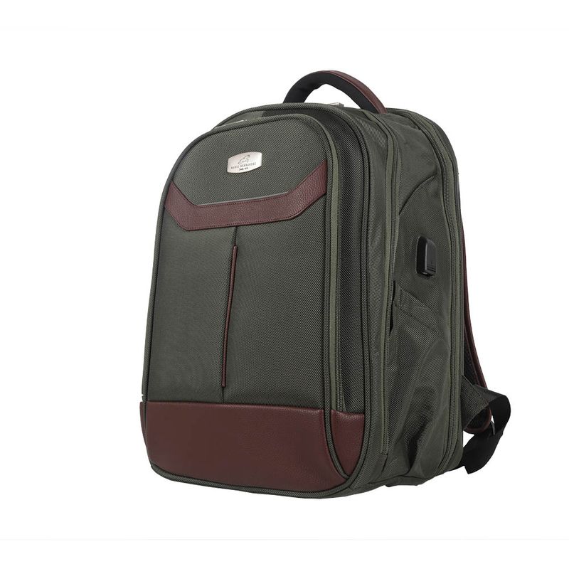 Morral tres cremalleras verde urban