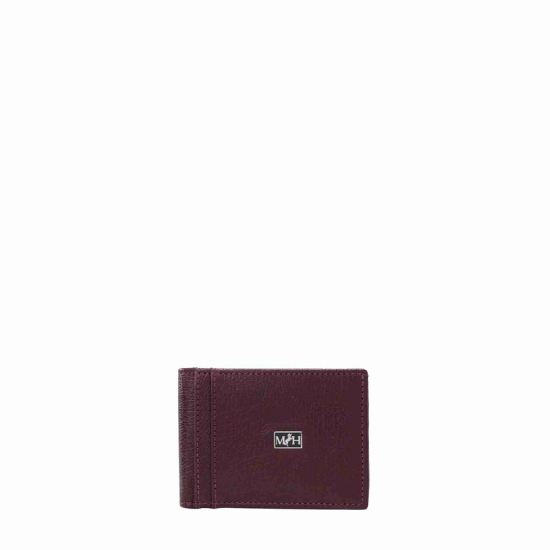 Billetera slim horizontal borgoña Millenium