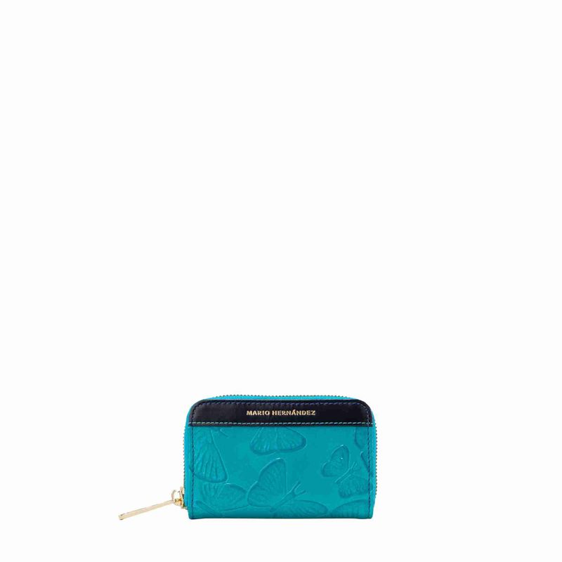 Monedero llavero zip mps aqua Mariposas