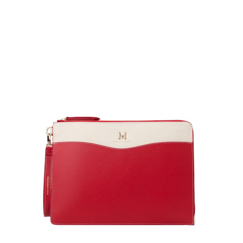 Estuche funda porta tablet 12.9" rojo cayena marfil elemental