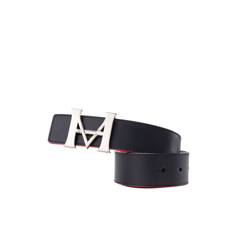 Cinturon casual monograma doble faz 4 negro cayena Cinturon hombre