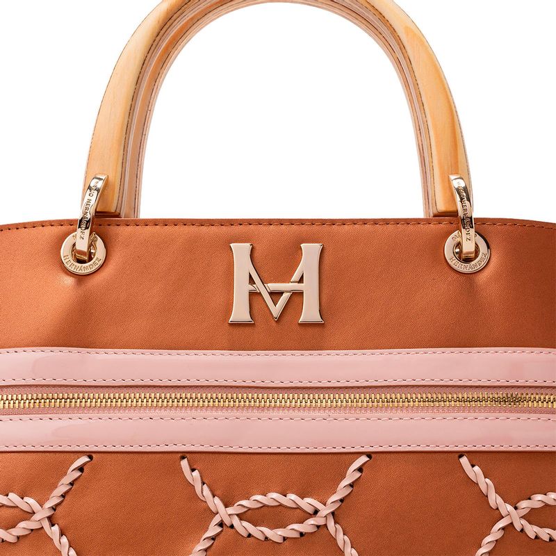 Bolso de mano Greta oro rosado Hera