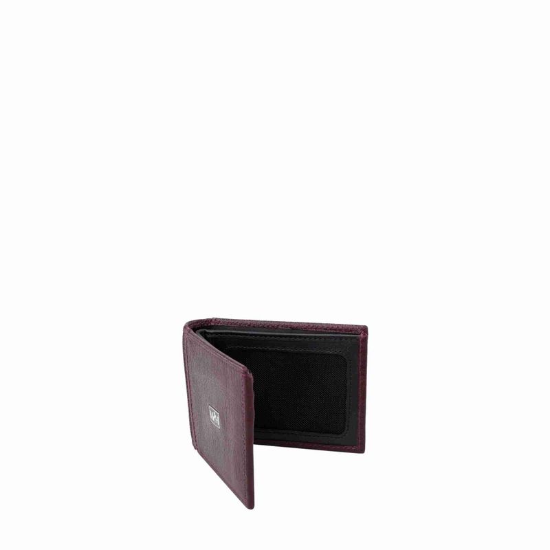 Billetera slim horizontal borgoña Millenium