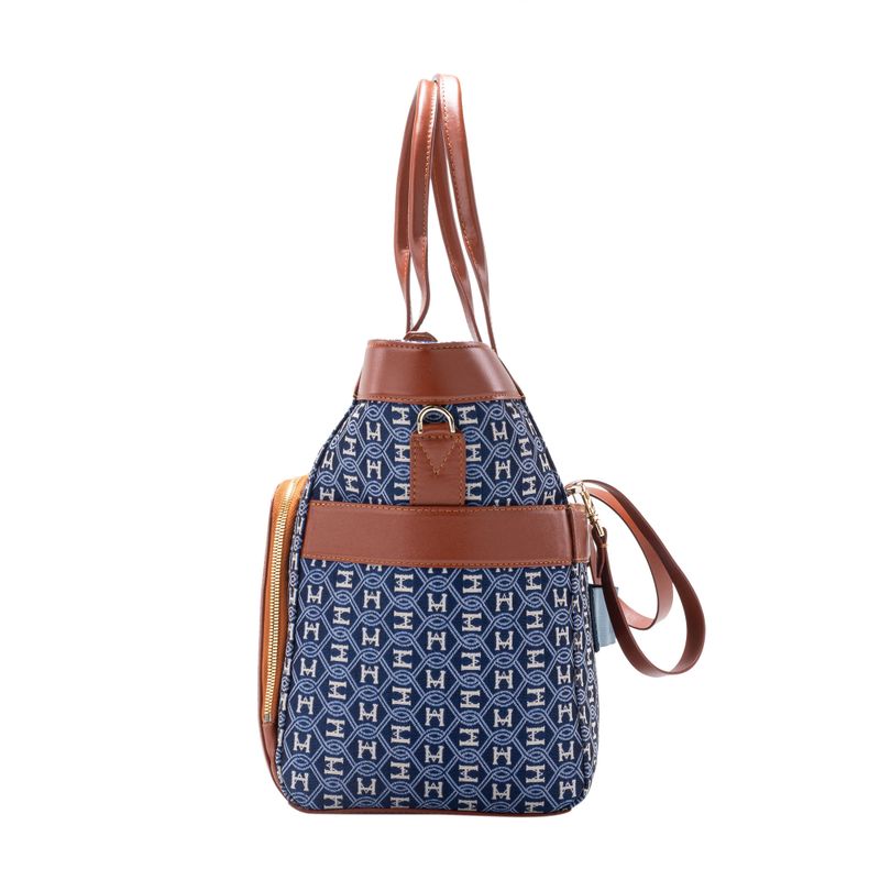 Shoulder pañalera helena marino palenque jacquard
